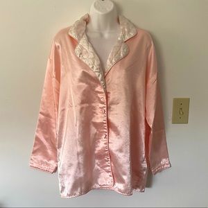 Victoria’s Secret Vintage Pink Satin Long Pajama Set